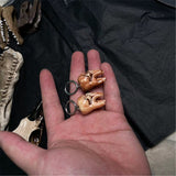 Gothic Skull Earrings  Handmade