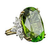 Olive Green Ring Special-interest Design Jewelry Accessories