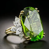 Olive Green Ring Special-interest Design Jewelry Accessories