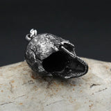 Vintage Black Skull Pendant Necklace 316L Stainless Steel Hip Hop Biker Dark Skull Necklaces Male Party Jewelry  Gifts