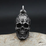 Vintage Black Skull Pendant Necklace 316L Stainless Steel Hip Hop Biker Dark Skull Necklaces Male  Jewelry Gifts