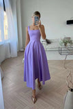 Fashion Retro Waist-controlled Square Collar Large Swing Dress