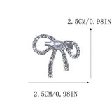 Premium And Niche Sparkling Diamond Bow Brooch