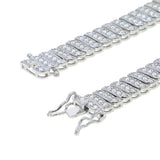 10mm Blade Zircon Necklace Hiphop Diamond Full Diamond Necklace Ornament