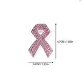 2pc Full Diamond Red Ribbon Alloy Brooch