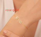 Versatile English Letter Name Personalized Cross Chain Bracelet
