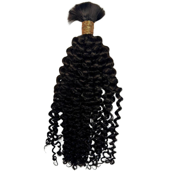 Kinky Curly Bulk Human Hair Extensions