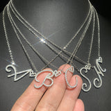Personalized Love Letter Hanging Simple Retro Style 26 Letter Necklace