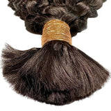 Kinky Curly Bulk Human Hair Extensions