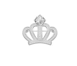 Korean Version Of Fashionable Crown Rhinestone Brooch - Headwear