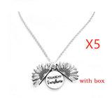 Sunflower Double Lettering Necklace