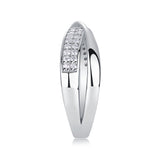 Wrap Around The Diamond Ring Luxury Fashion Set Moissanite Silver Ring