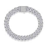 The Light Of Faith Luxury Fashion Mossan Diamond S925 Silver Bracelet