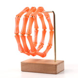 Bracelet Acrylic Bamboo Ring Niche Ladies Vintage Beaded Bracelets