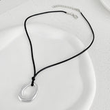 Irregular With Personality Heart-shaped Hollow Pendant Necklace For Women