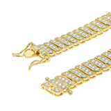 10mm Blade Zircon Necklace Hiphop Diamond Full Diamond Necklace Ornament