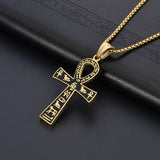 Men's And Women's Retro Stainless Steel Cross Pendant