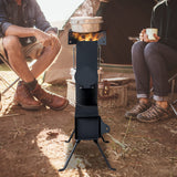 Black Wrought Iron Panels, Camping Stove